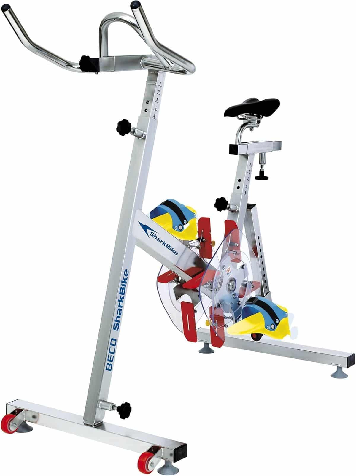 Test Aquabike Beco Shark : efficacité et Style Multicolore