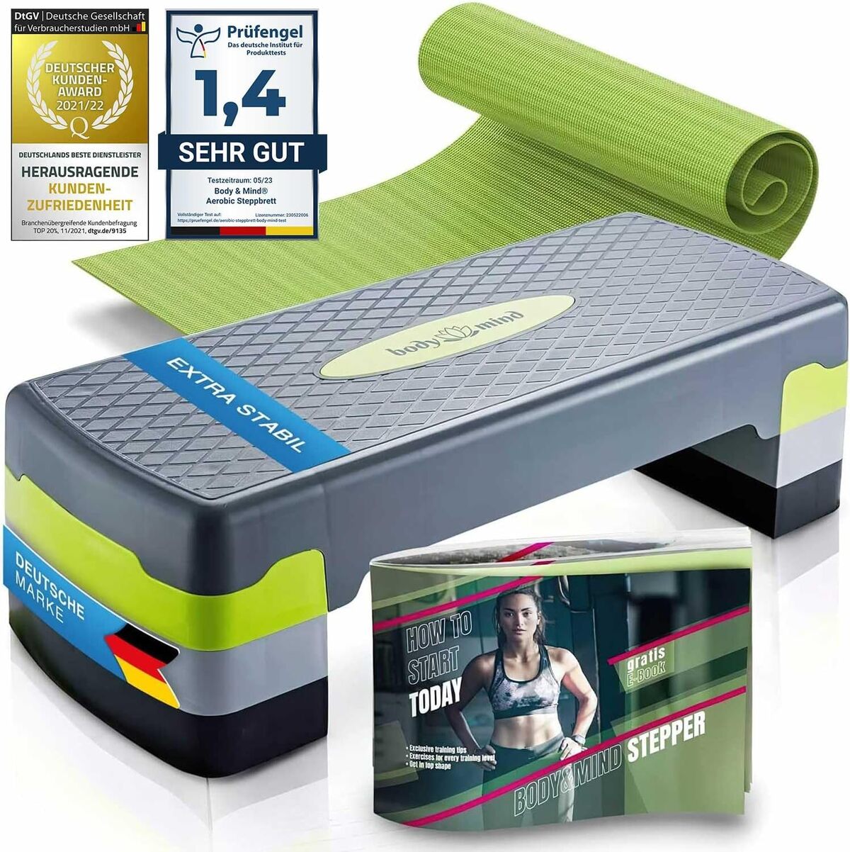 Test Stepboard Body & Mind® : stepper Deluxe et E-Book inclus