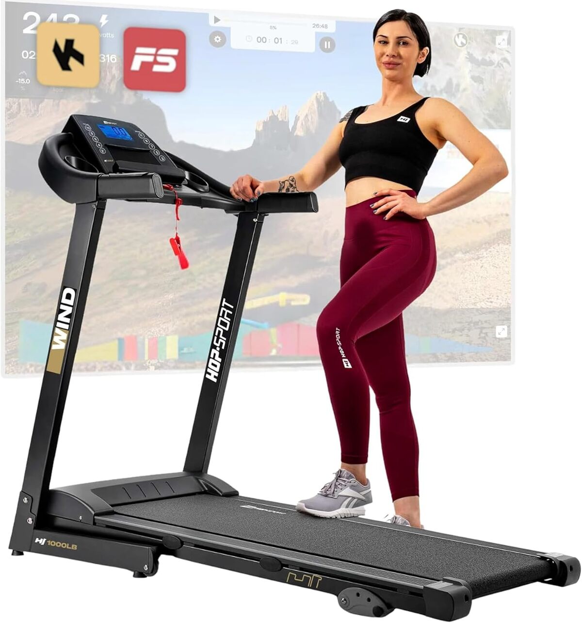 Test du tapis de course Hop-Sport HS-1000LB : performance compacte et polyvalente