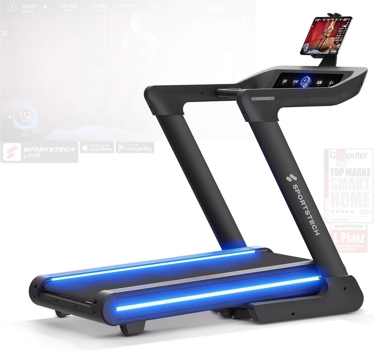 Test du tapis de course Sportstech sTread Lite : performance à domicile