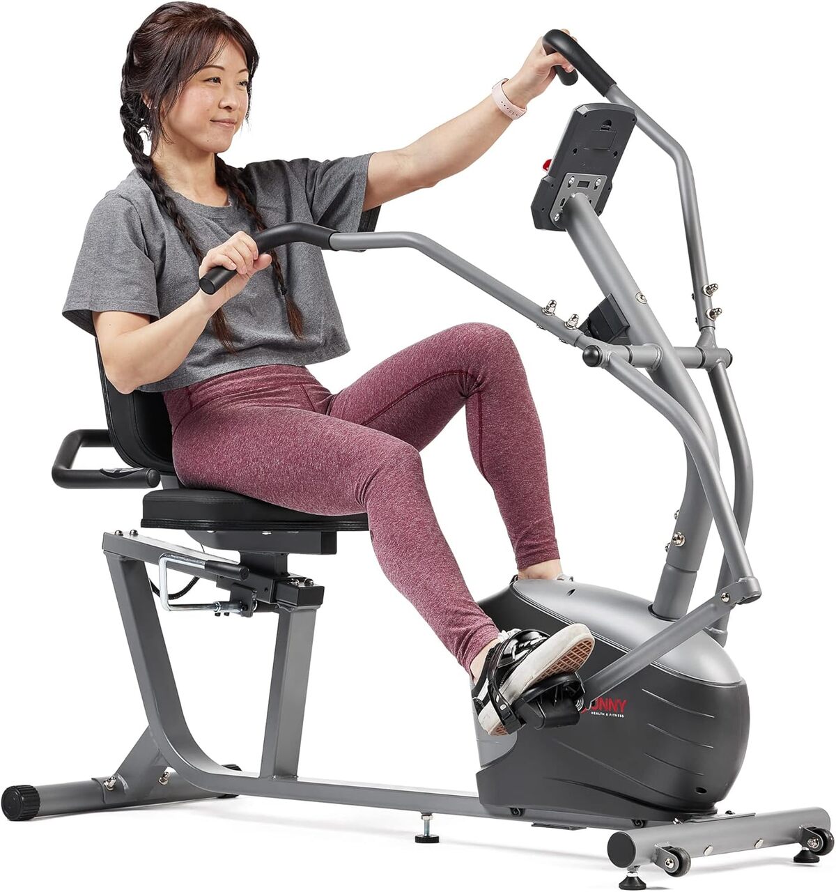 Test du vélo couché Sunny Health & Fitness SF-RB420032 compact et efficace