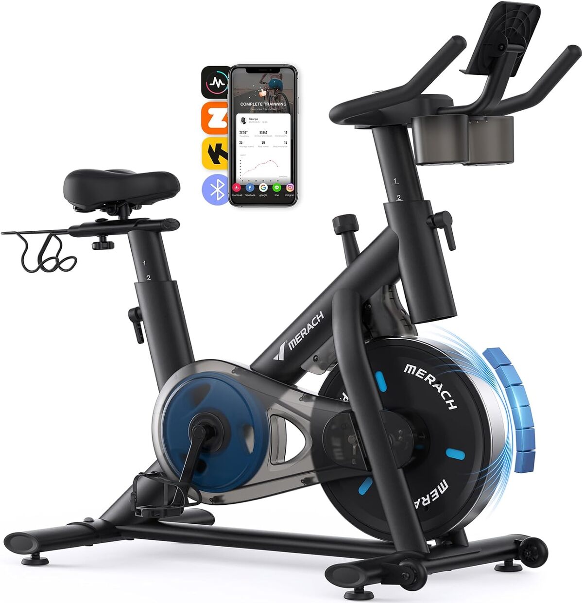 Test du vélo d'appartement Merach : confort et technologie intégrés