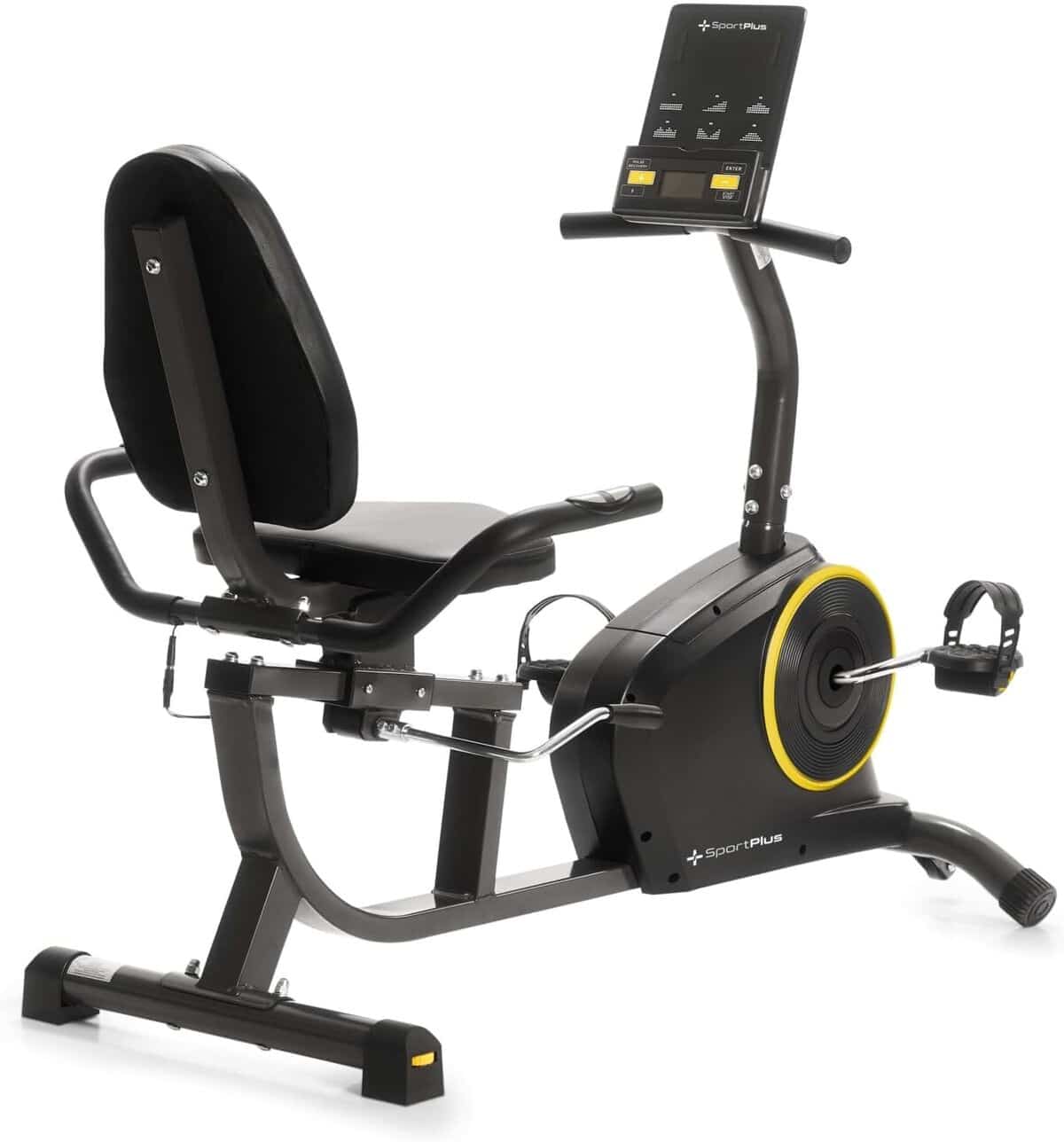Test du vélo d'appartement couché SportPlus modèle 2025