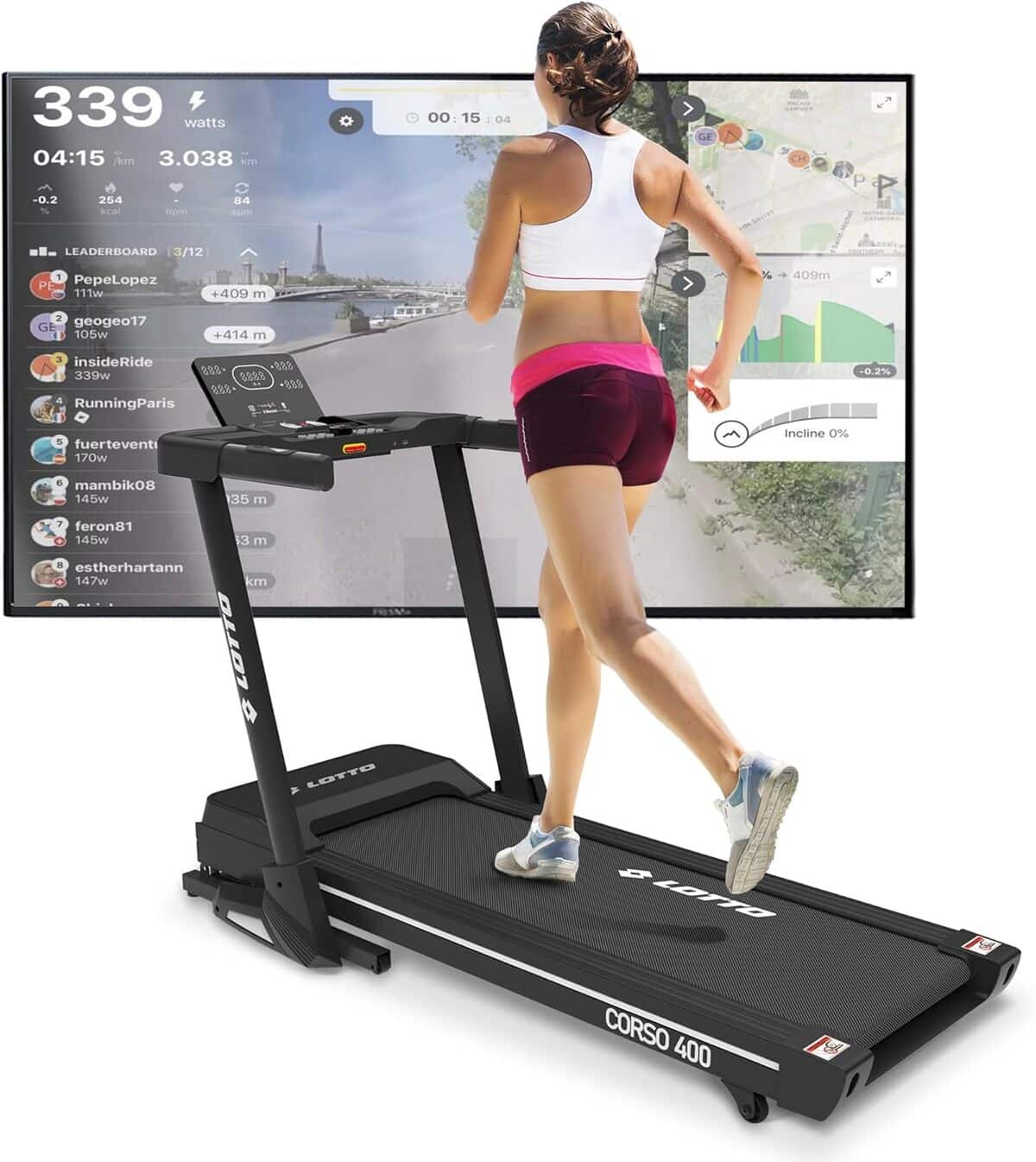 Test du tapis de course électrique pliable LOTTO Corso 400