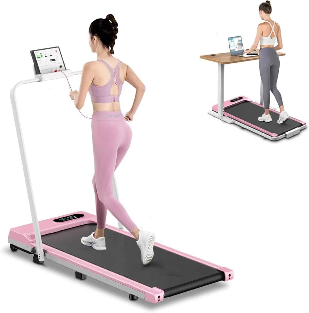 Test du tapis de course pliant 2 en 1 : performance au bureau et à domicile