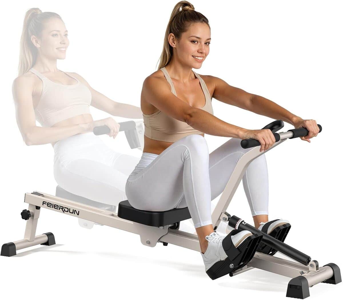 Test du rameur Feierdun : compact et pliable, 12 niveaux de résistance