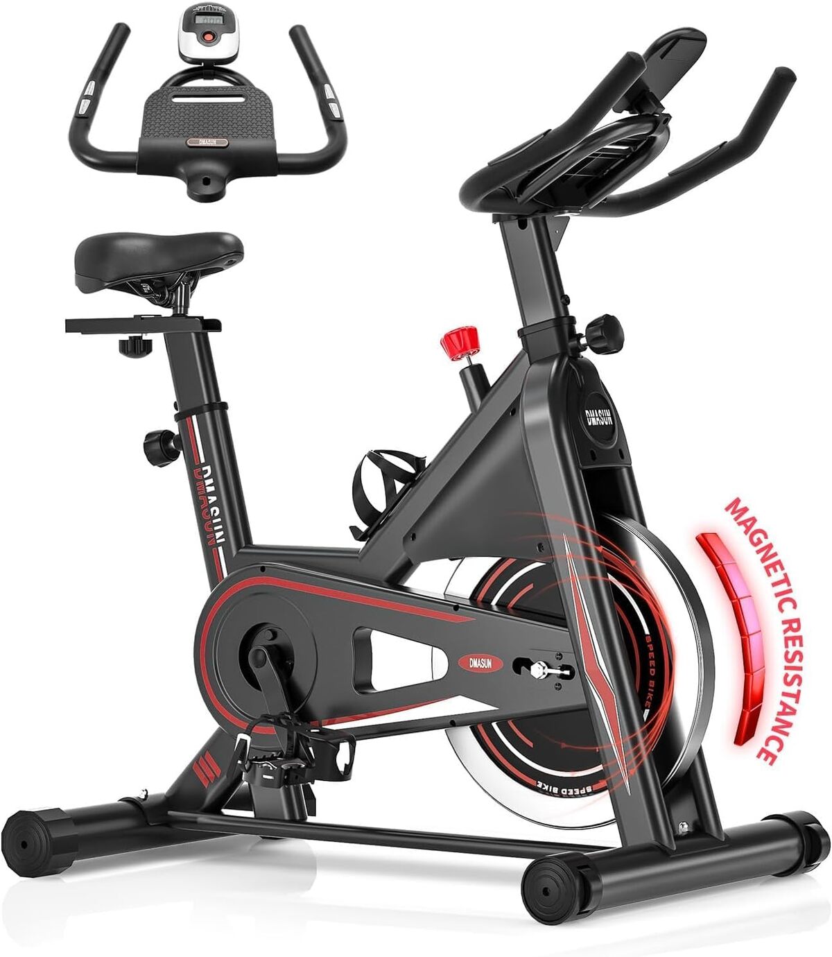 Test du vélo d'exercice Dmasun super silencieux avec écran LCD pour la maison