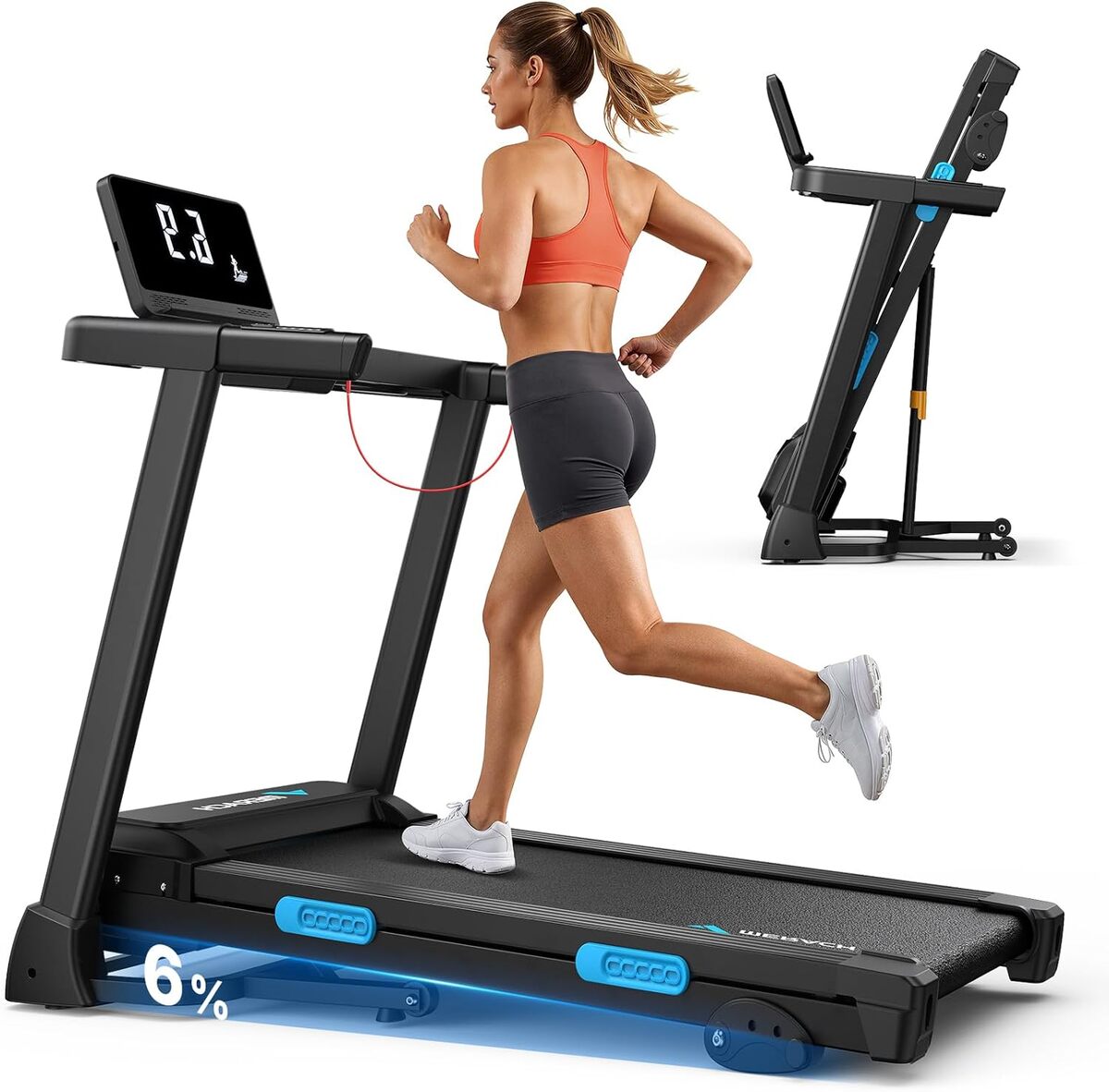 Test du tapis de course pliable Merach 2.5HP : performance et praticité