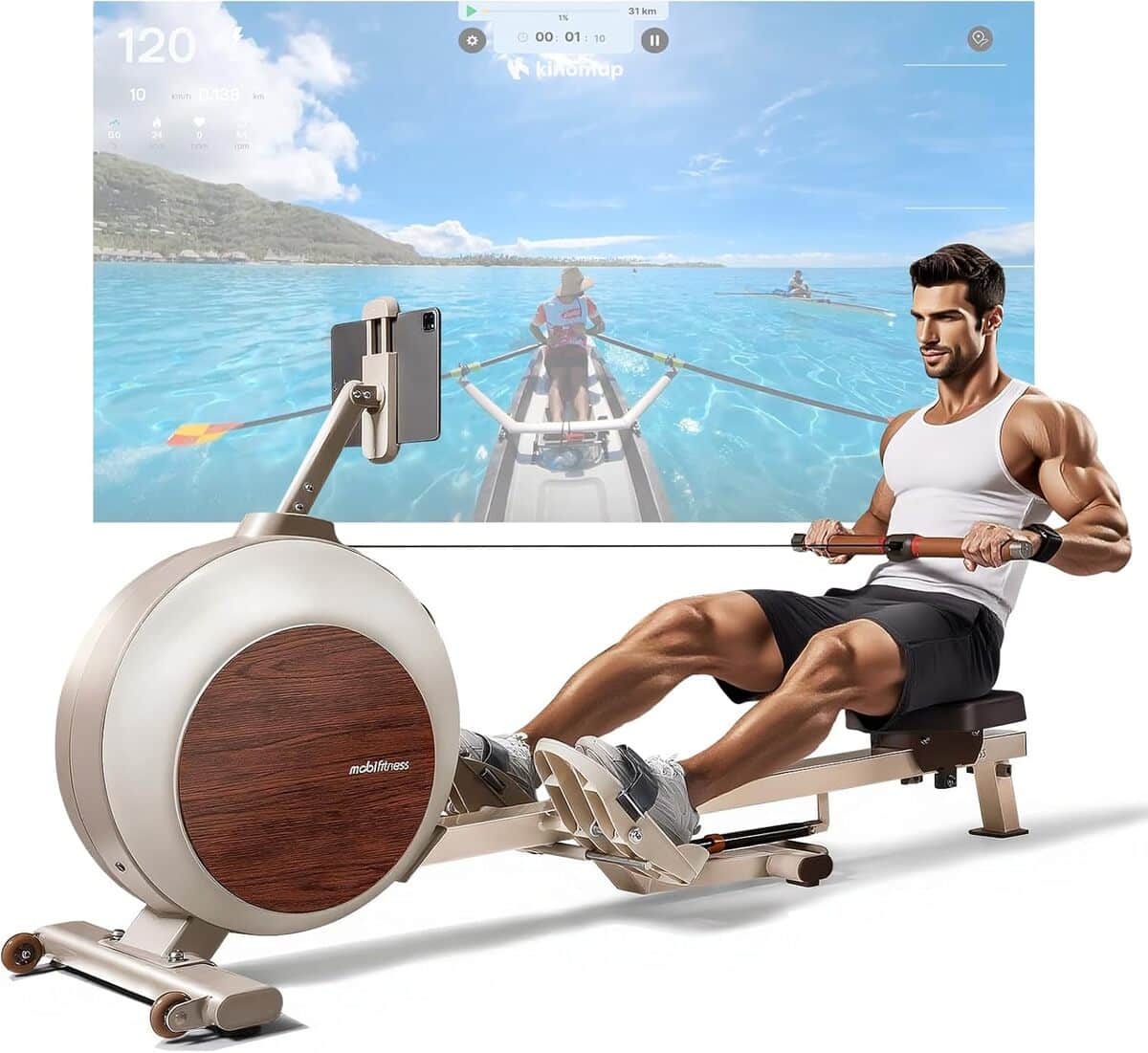 Test du MOBI FITNESS rameur magnétique : 40 niveaux de résistance
