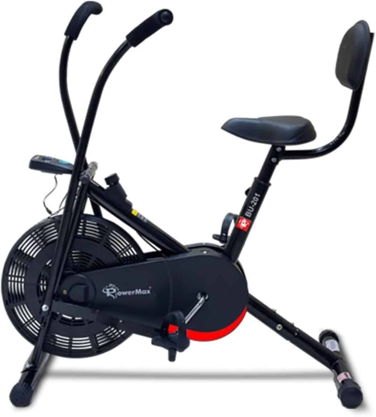 Test du Powermax Fitness BU-201 : vélo d'appartement avec soutien dorsal