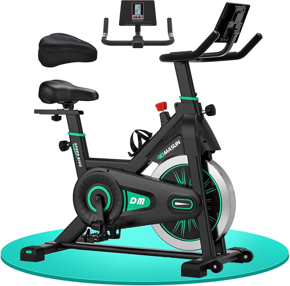 Test du vélo d'appartement DMASUN avec résistance réglable et écran LCD