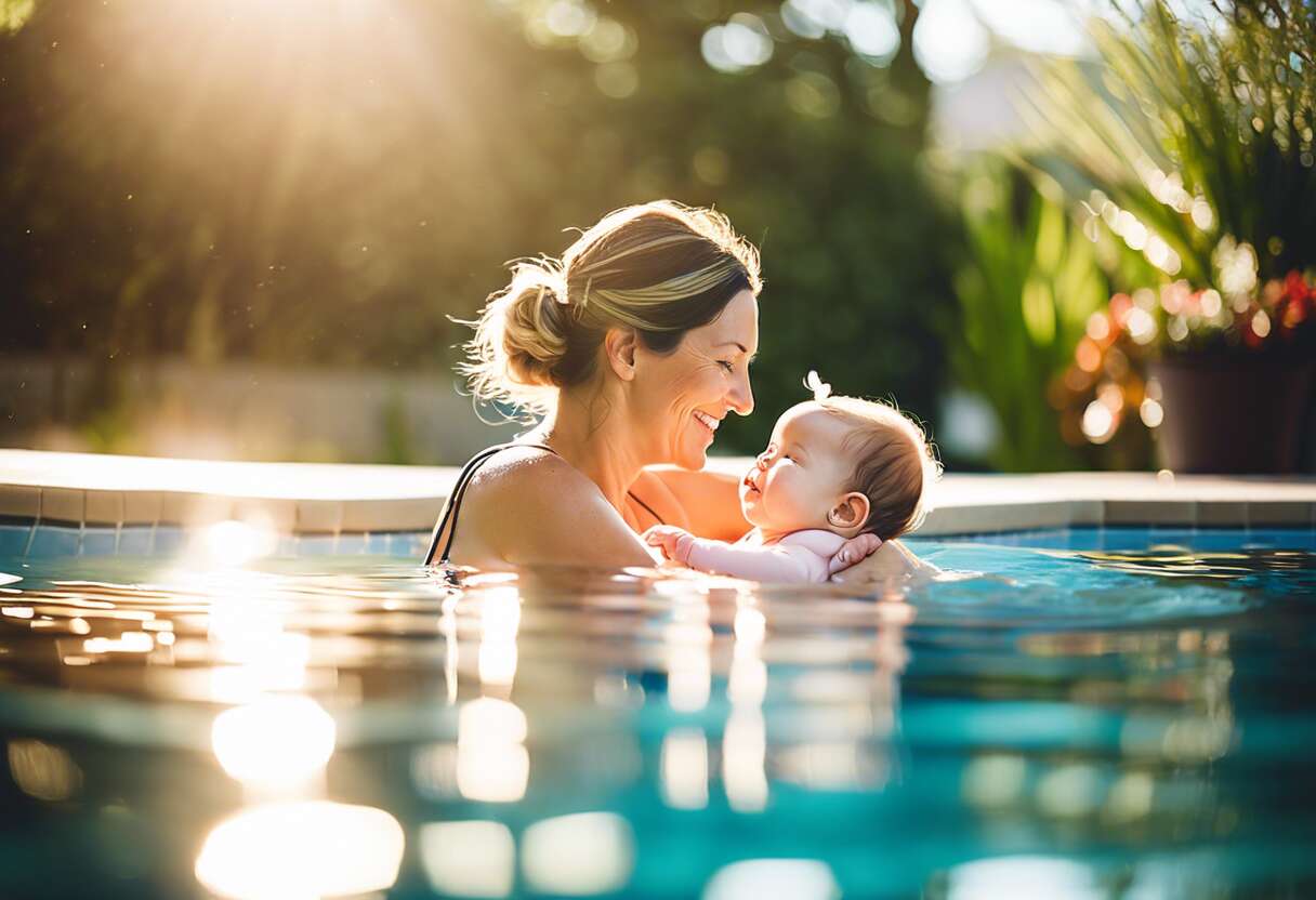 Activités en piscine après l'accouchement