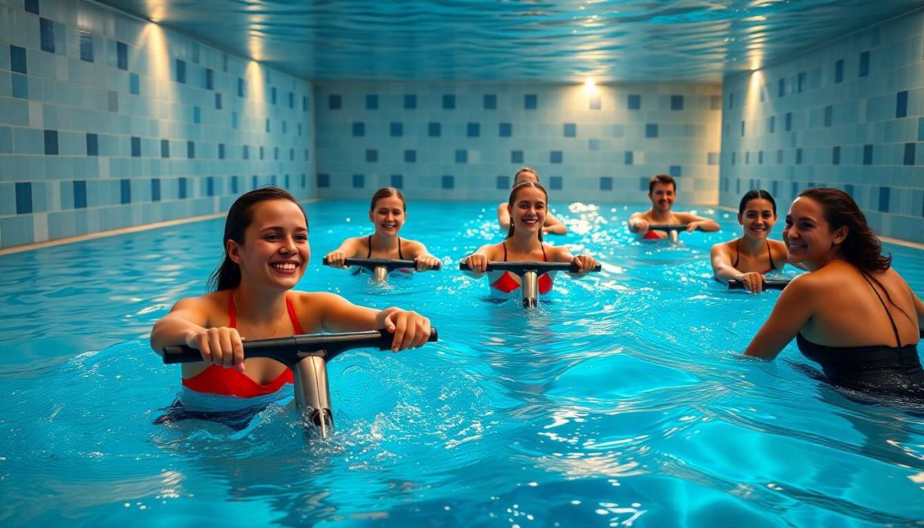 Les bienfaits de l'aquabiking en piscine
