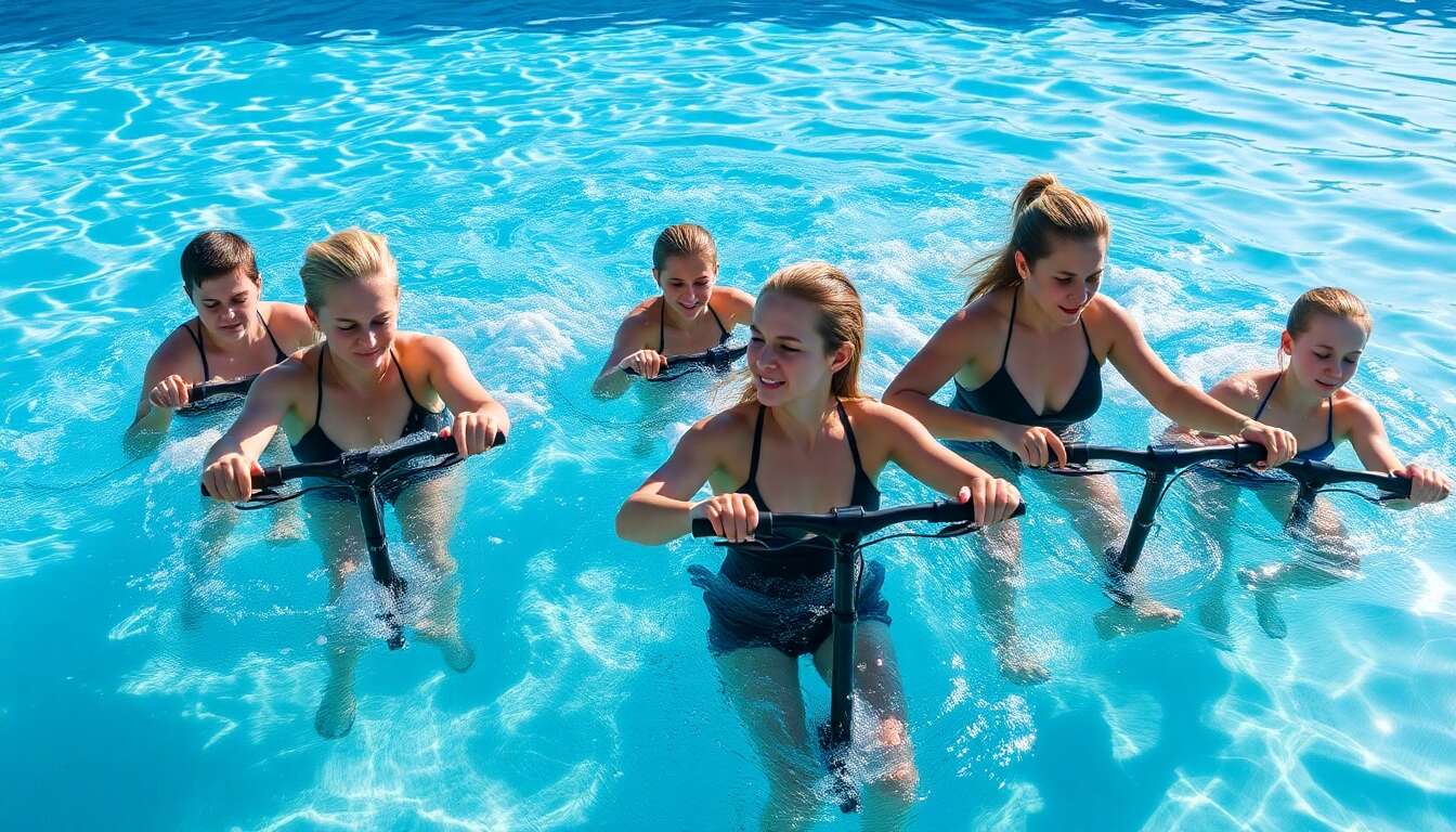 Aquabodybike : bienfaits et avantages de l'aquabiking