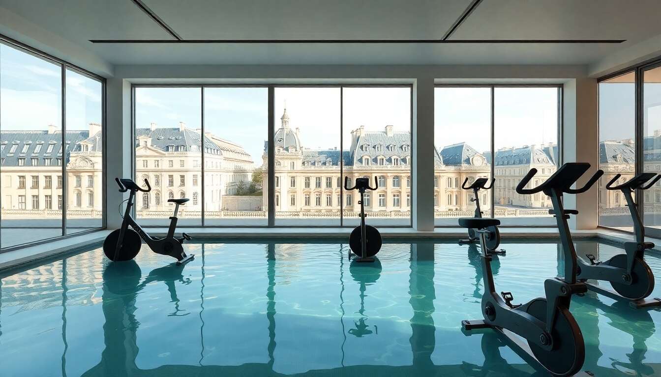 Aquabiking en centre-ville de Paris