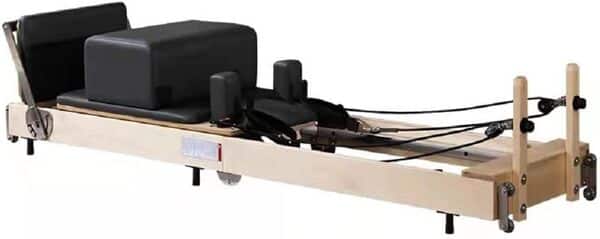 Wunder Pilates F1 Reformer Machine Pliable pour Studio et Maison en Bois d'érable Noir