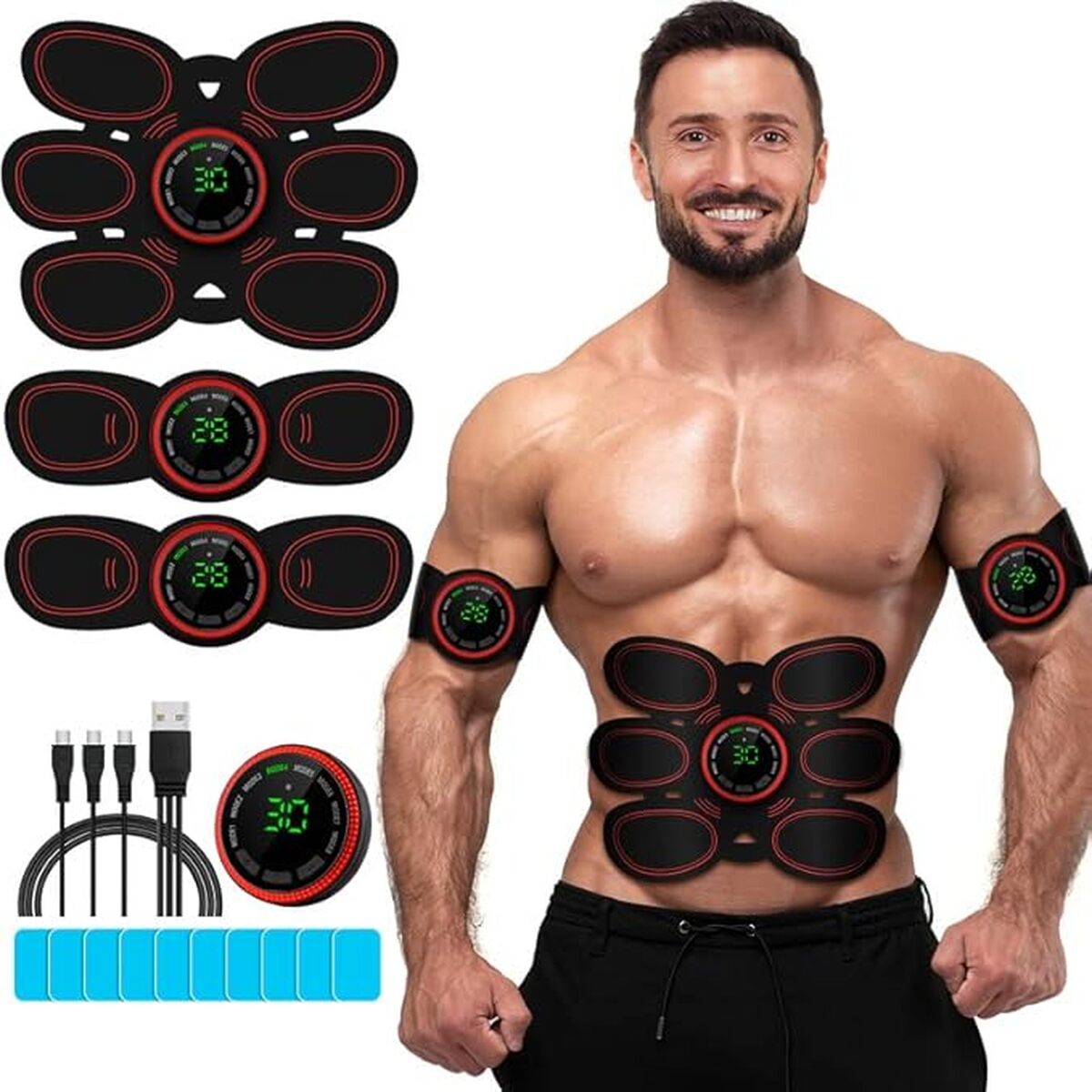 Test Drezela DR6-E8 : stimulateur d'abdominaux efficace et rechargeable