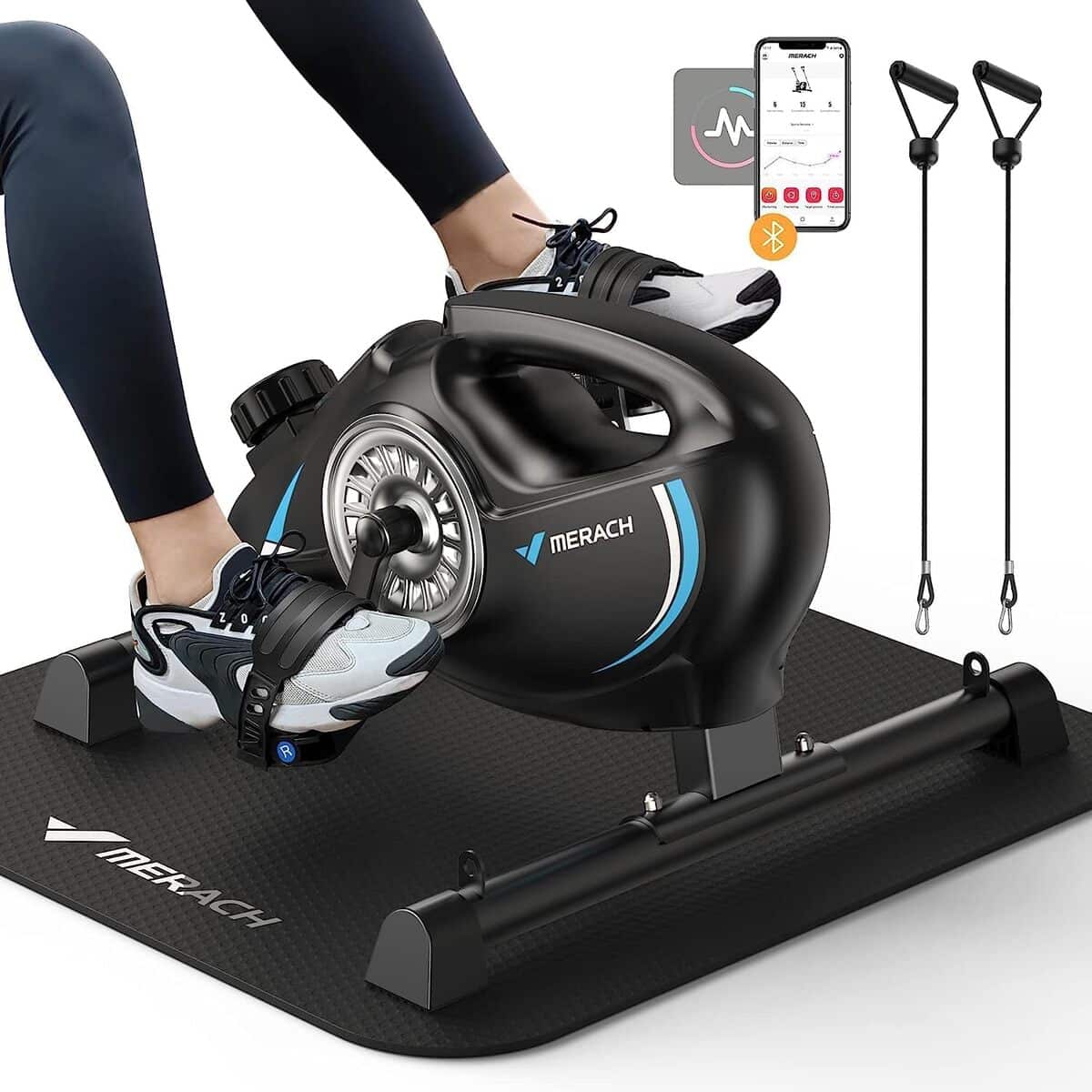Test du pédalier MERACH : l'appareil de fitness compact pour bureau et maison