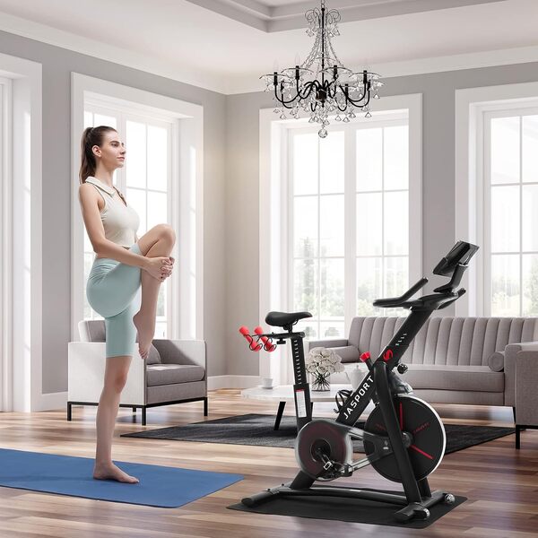 Smart Indoor Speedbike S3| Vélo d'appartement silencieux|Système de freinage magnétique et courroie puissante|App avec cours d'entraînement Video| Kinomap & Zwift| Ceinture pectorale incluse