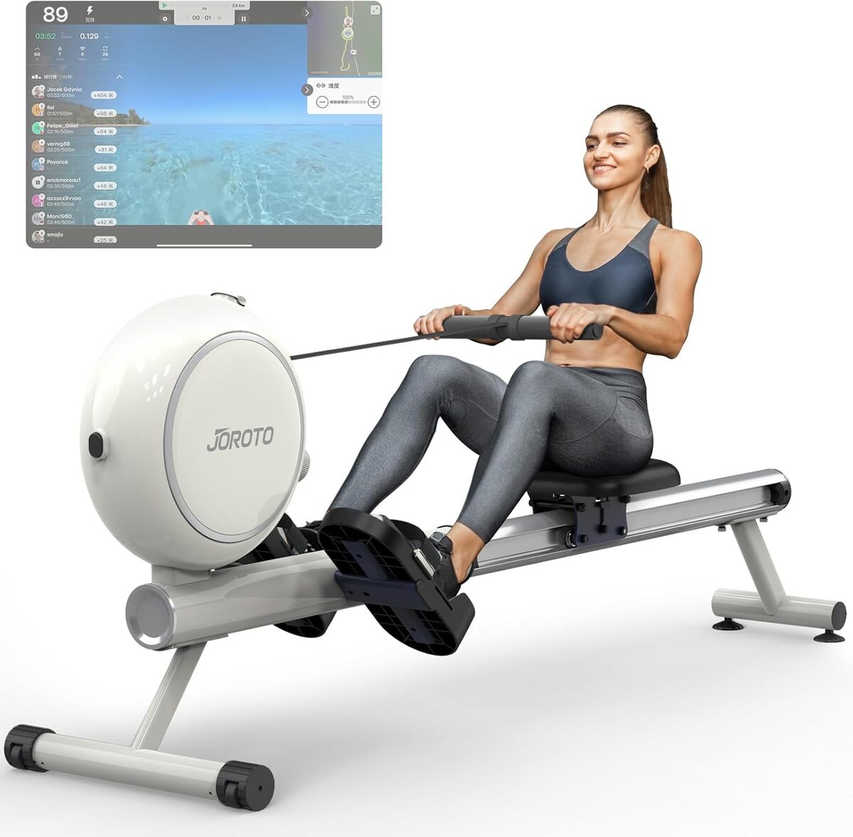 Test du rameur Joroto : performance compacte et connectée