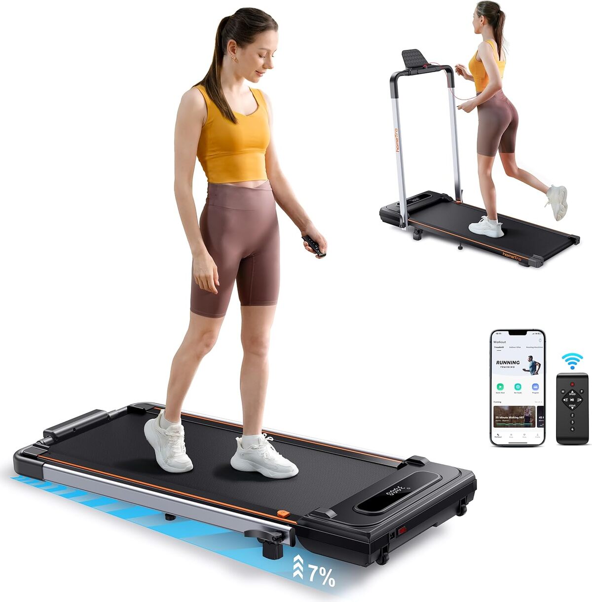 Test du tapis de marche pliable homeTro 2, 25HP : compact et performant