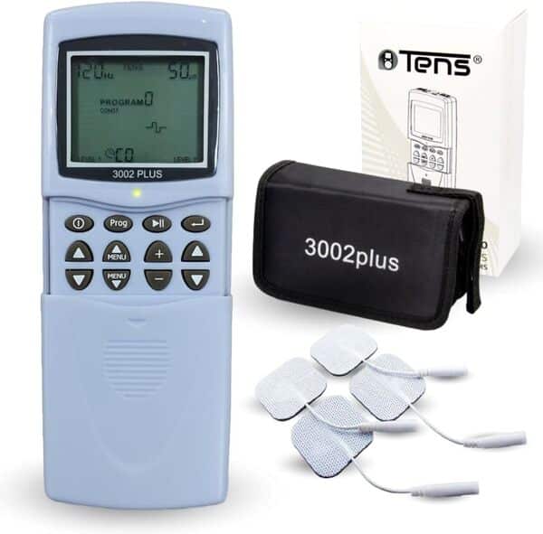 TENS - Électrostimulateur musculaire Tens Electro Muscular Stimulator Tens Model 3002 - Arthrite Lumbago Sciatique Migraine Torticolis Douleur de dos Hanche Genou Douleur d'épaule