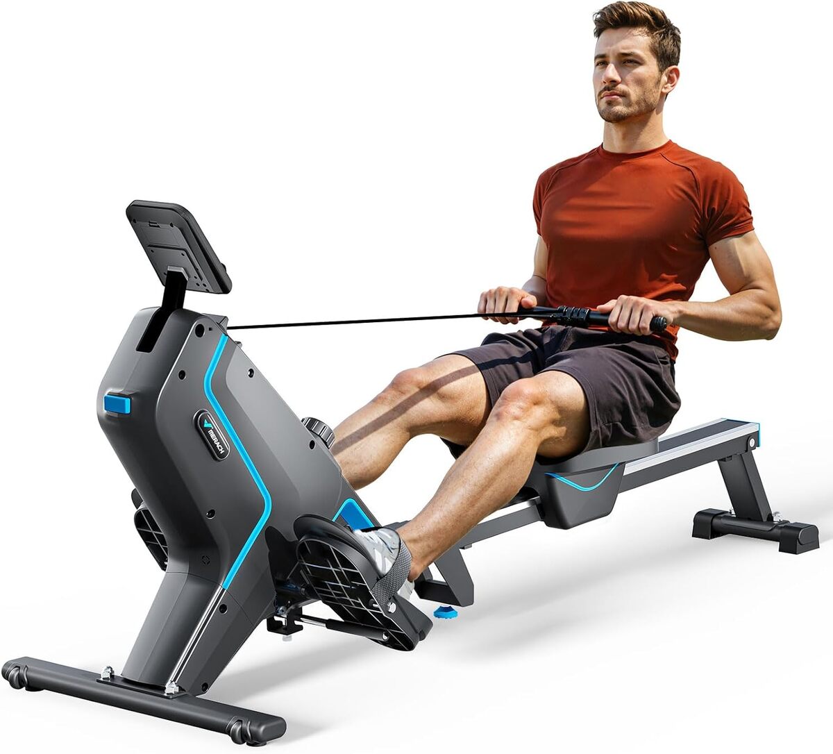Test : rameur pliable MERACH, 16 niveaux de résistance