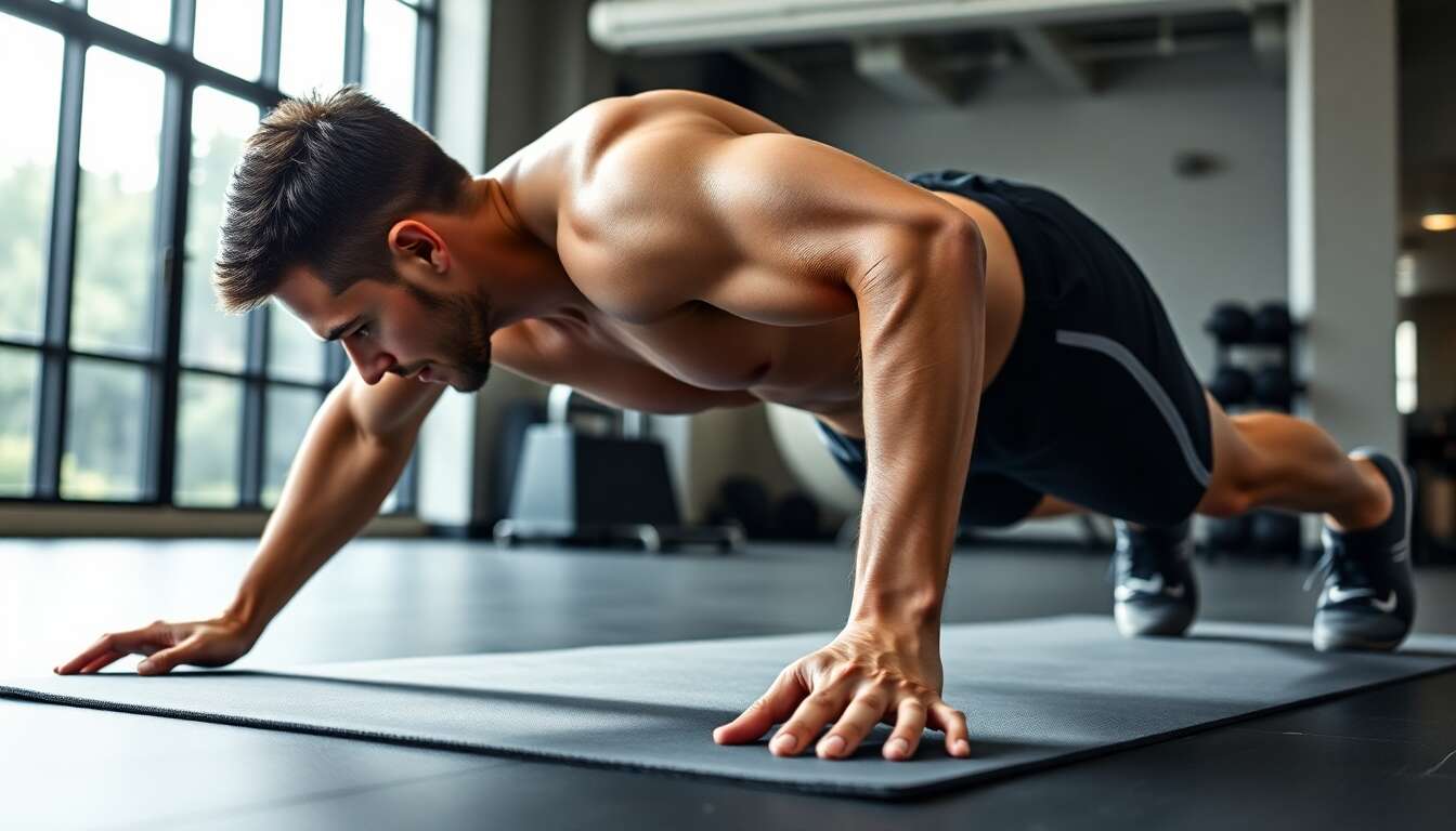 Planche sur les coudes pour une stabilit&eacute; accrue
