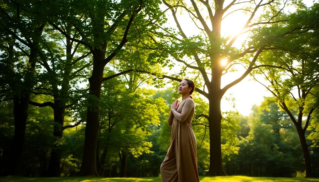 M&eacute;ditation debout : connexion du corps et de l'esprit