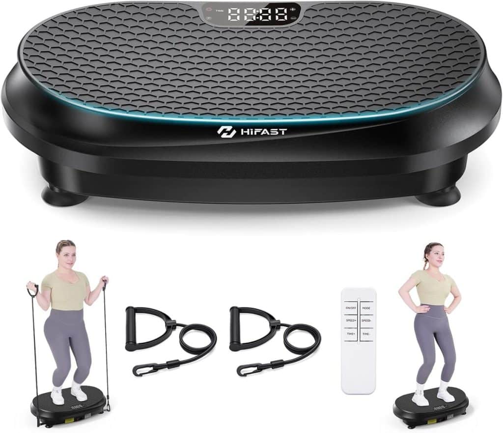 Test de la machine d'exercice incurvée avec plaque vibrante 181, 4 kg - 9 modes, 120 vitesses