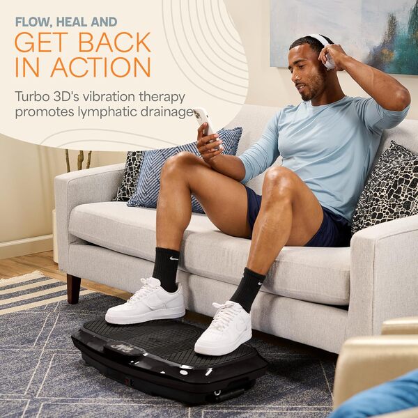 Lifepro Appareil d'exercice à Plaque vibrante avec acupoints magnétiques – Plateforme vibrante pour Les débutants et la récupération – Masseur de Drainage lymphatique idéal pour tonifier Les Muscles