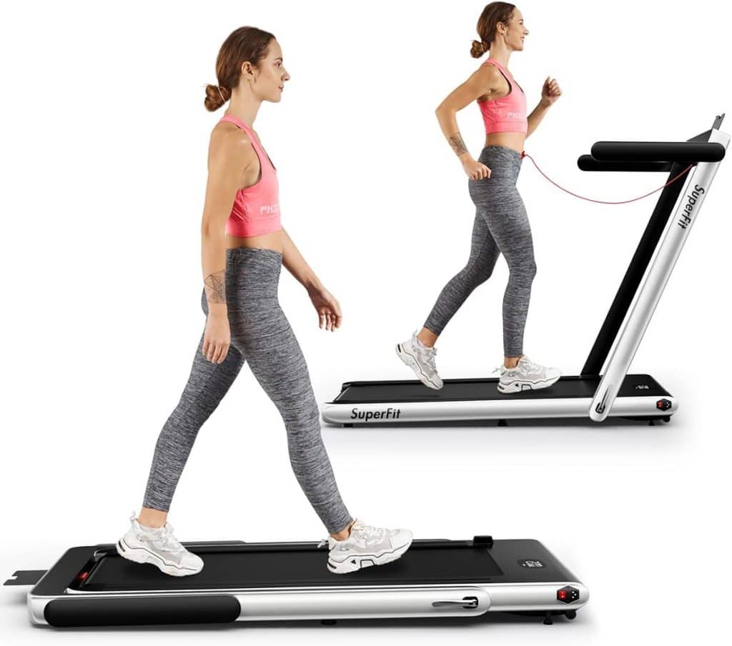 Test du Goplus tapis de course pliable 2 en 1 2, 25 HP : pratique et performant