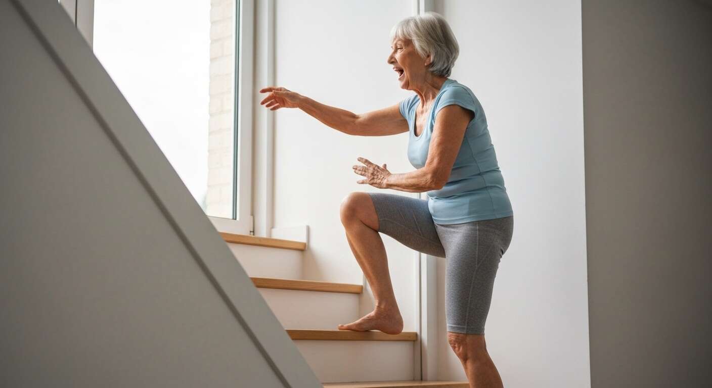 Exercices en int&eacute;rieur : la mont&eacute;e d'escalier