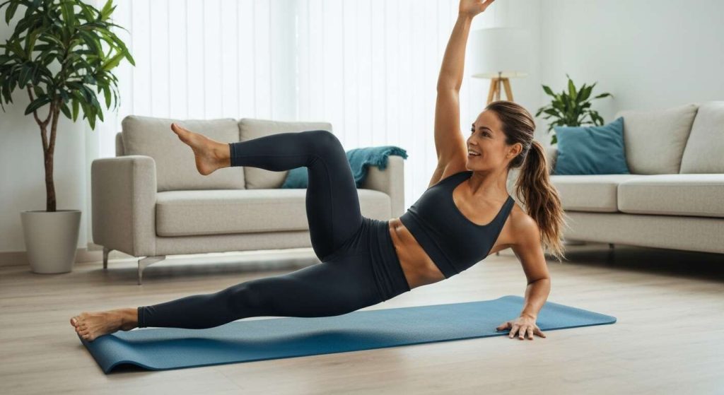 45 min : cuisses, abdos, fessiers sans matériel