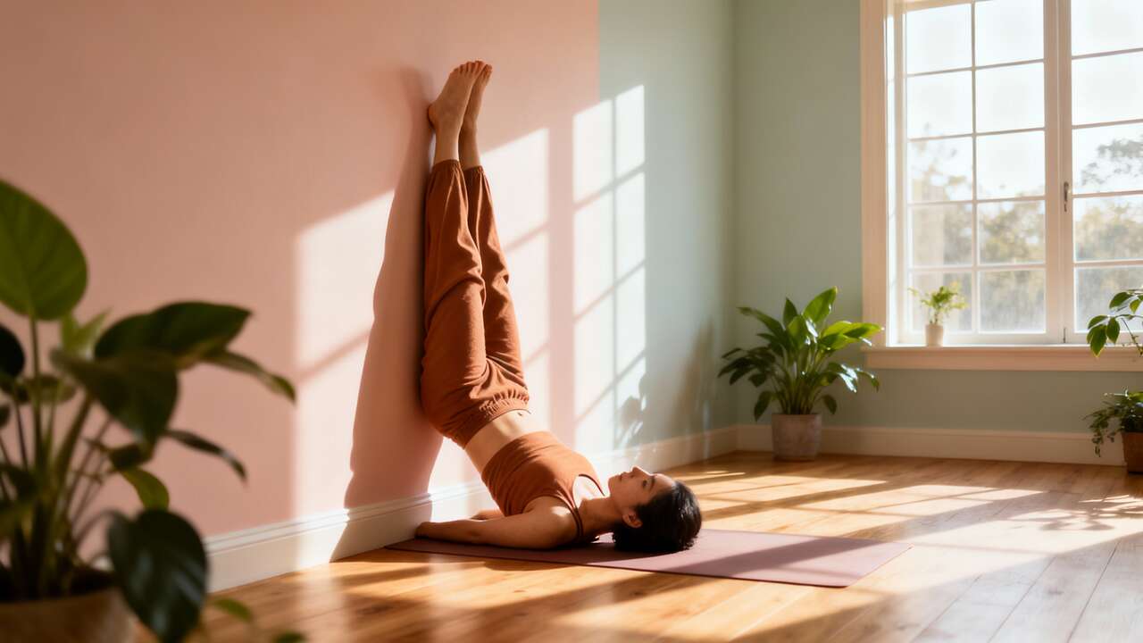 Introduction &agrave; la posture jambes contre le mur
