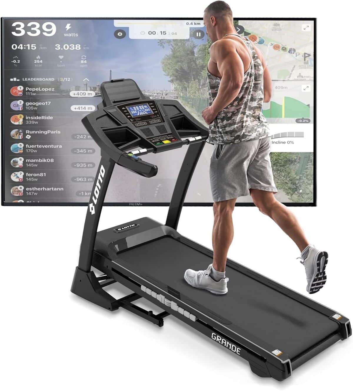 Test du tapis de course pliable Lotto Grande 4.75 HP