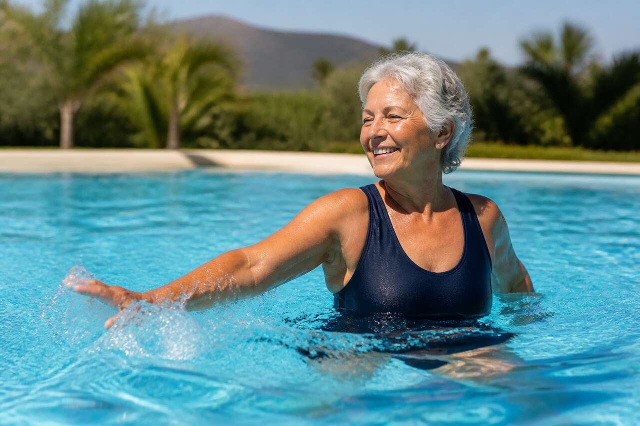 Aquagym et seniors: b&eacute;n&eacute;fices, s&eacute;curit&eacute; et adaptations