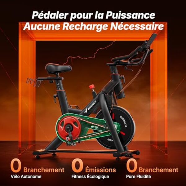 Découvrez notre test complet du vélo d'appartement MERACH auto-alimenté. Performance exceptionnelle, silence garantie et design innovant pour votre entraînement à domicile.