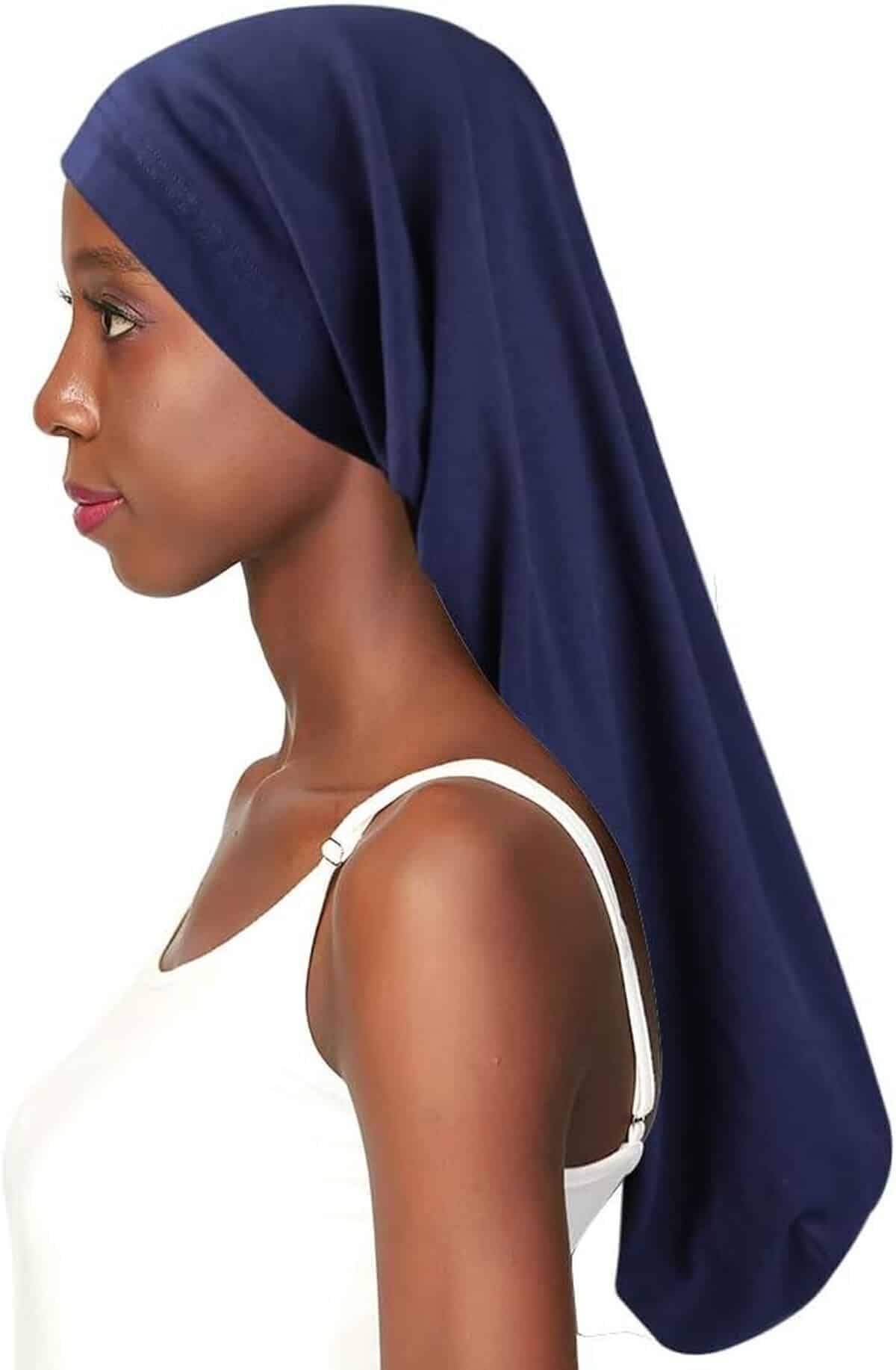 Avis : bonnets de sommeil réglables satin taille XL pour cheveux bouclés