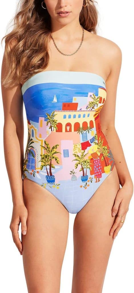 Avis sur le maillot bandeau Seafolly bonnet DD, vacances azure taille 46