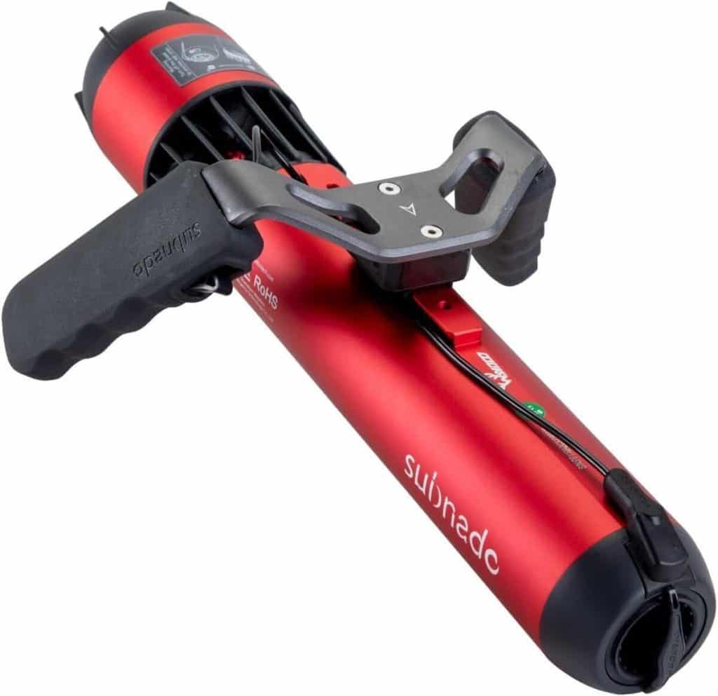 Test de la trottinette sous-marine rouge WAYDOO Subnado