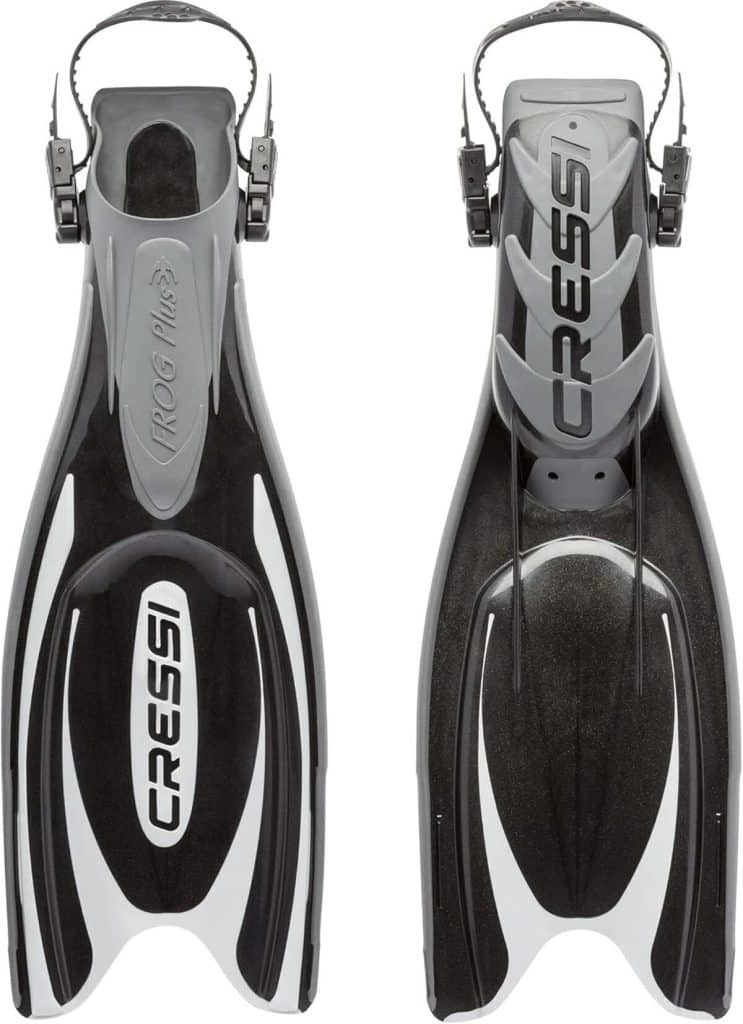 Test des palmes réglables Cressi Frog Plus