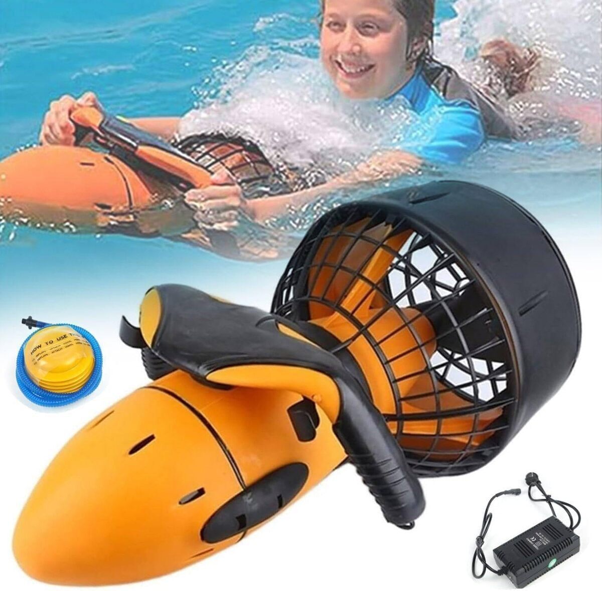 Test du scooter sous-marin Orange 500 W : propulsion ultime pour vos sports nautiques