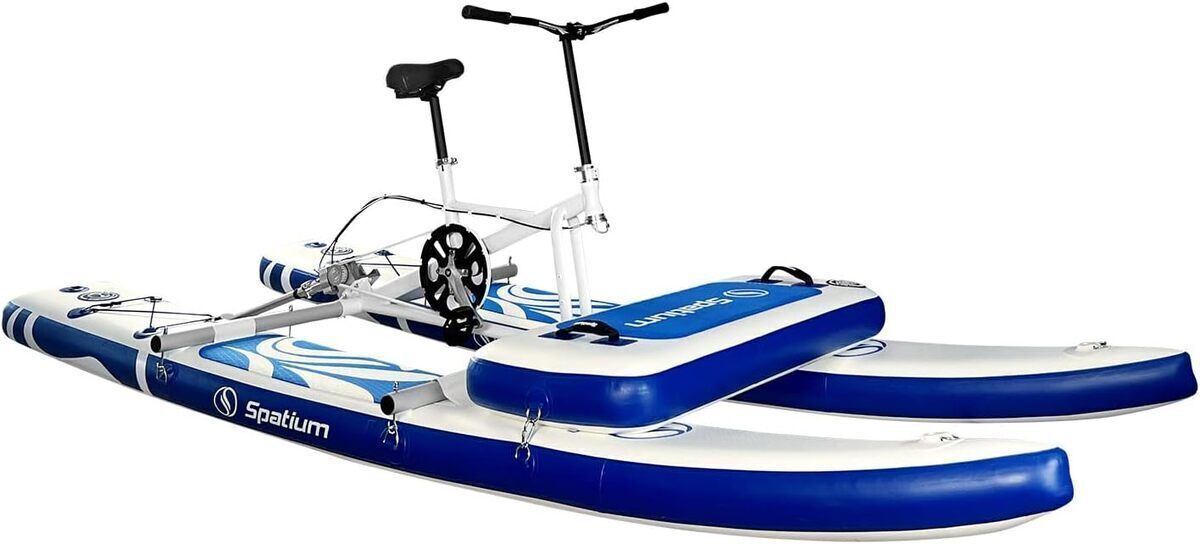 Test du vélo aquatique Spatium 2.0 : pédales et hélice à l'épreuve des lacs