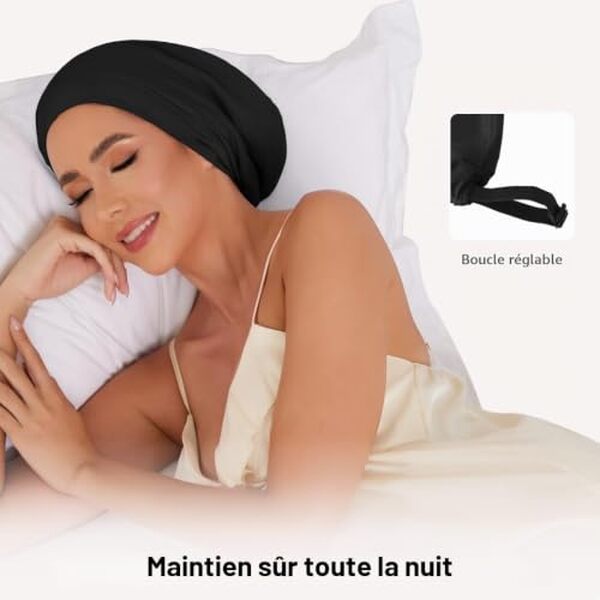 Découvrez notre avis complet sur le bonnet en soie de mûrier avec sangle réglable : protection capillaire, confort et durabilité pour des cheveux sublimés.
