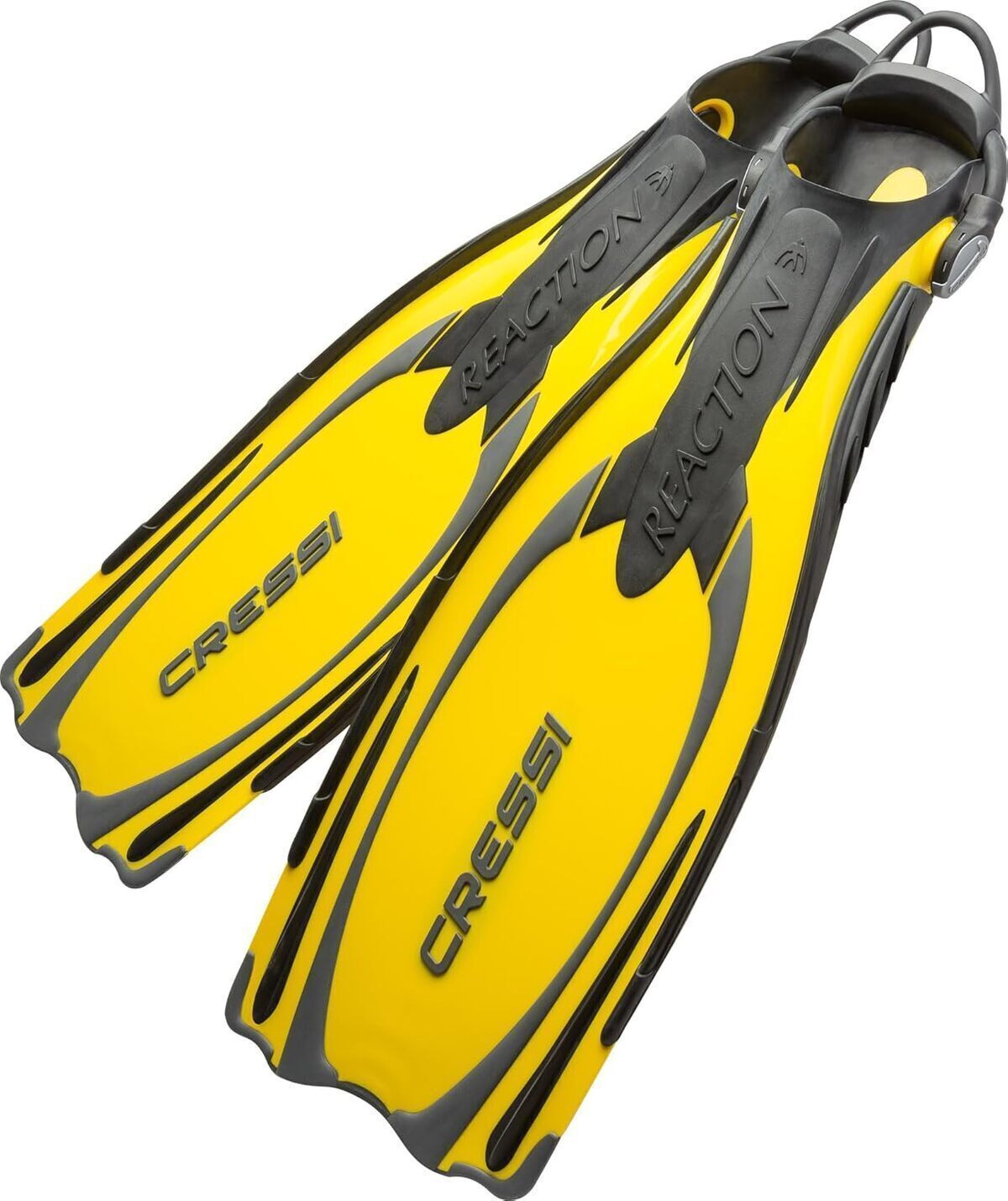 Test des palmes Cressi Reaction EBS jaunes taille m/l