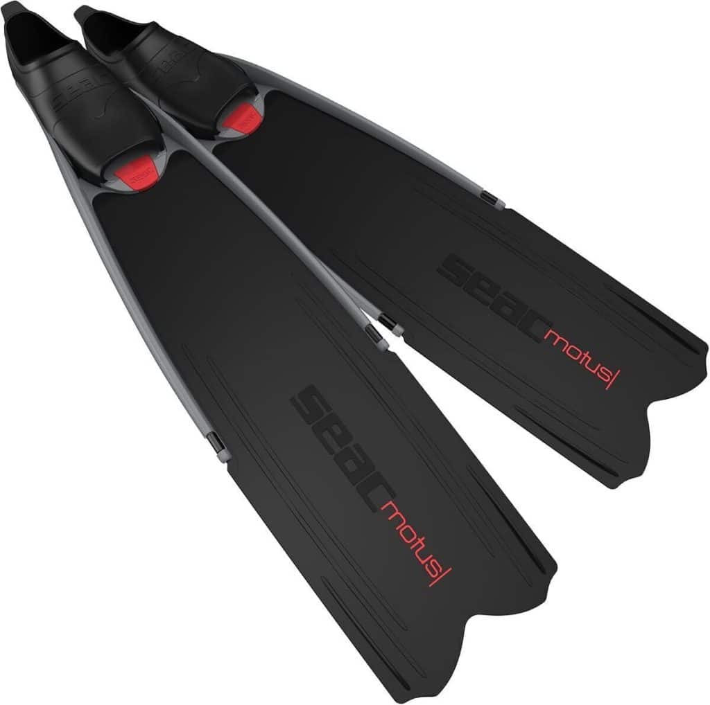 Test des palmes longues SEAC Motus noir 39/40