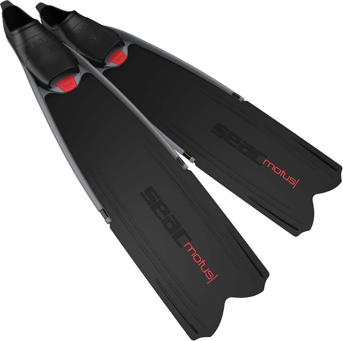 Test des palmes longues SEAC Motus noir 39/40