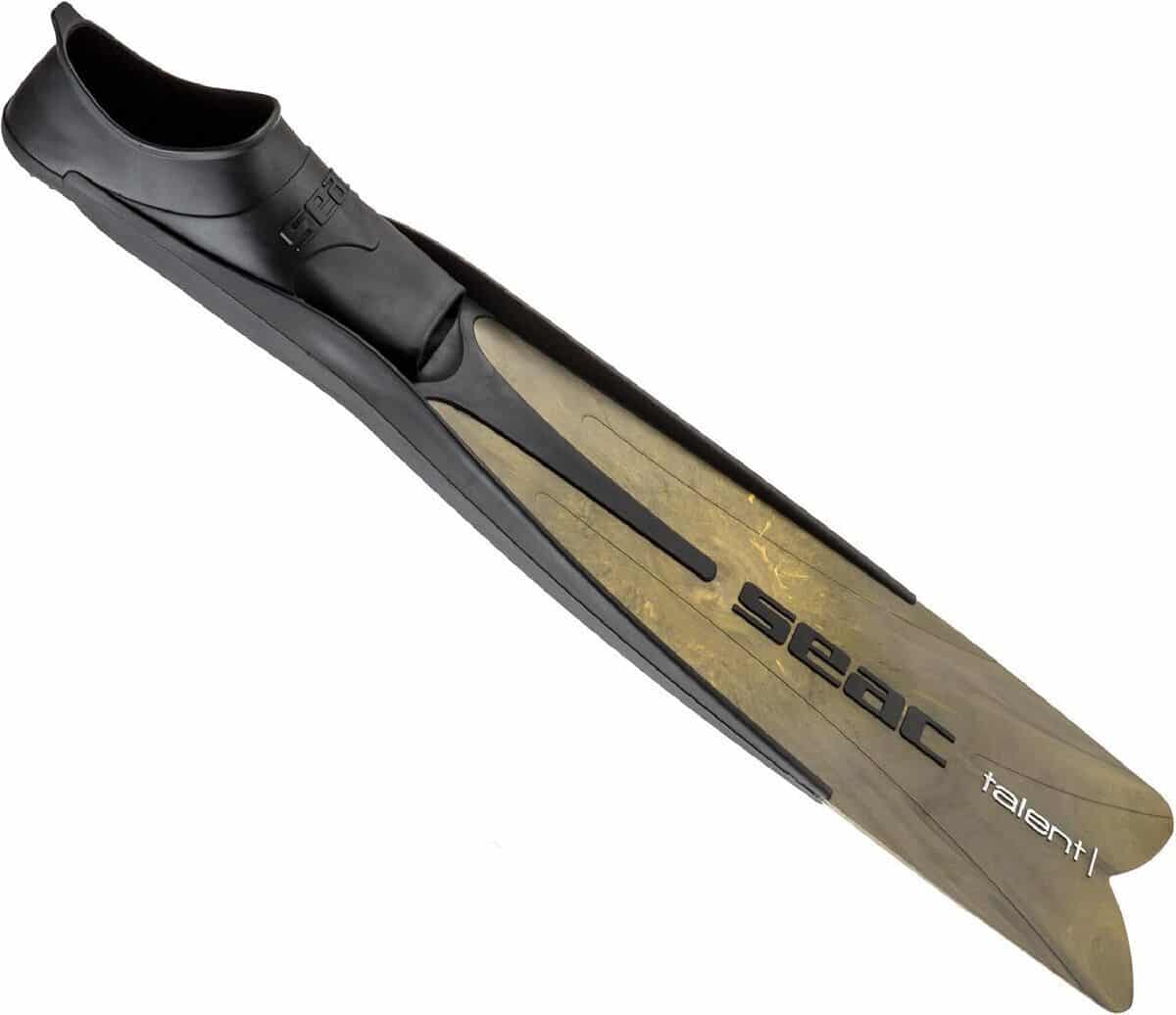 Test des palmes Seac Talent camo marron demi-longues