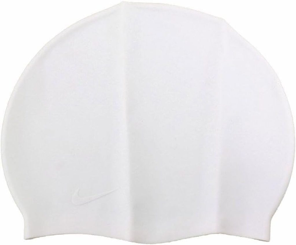 Test du bonnet de bain en silicone Nike blanc
